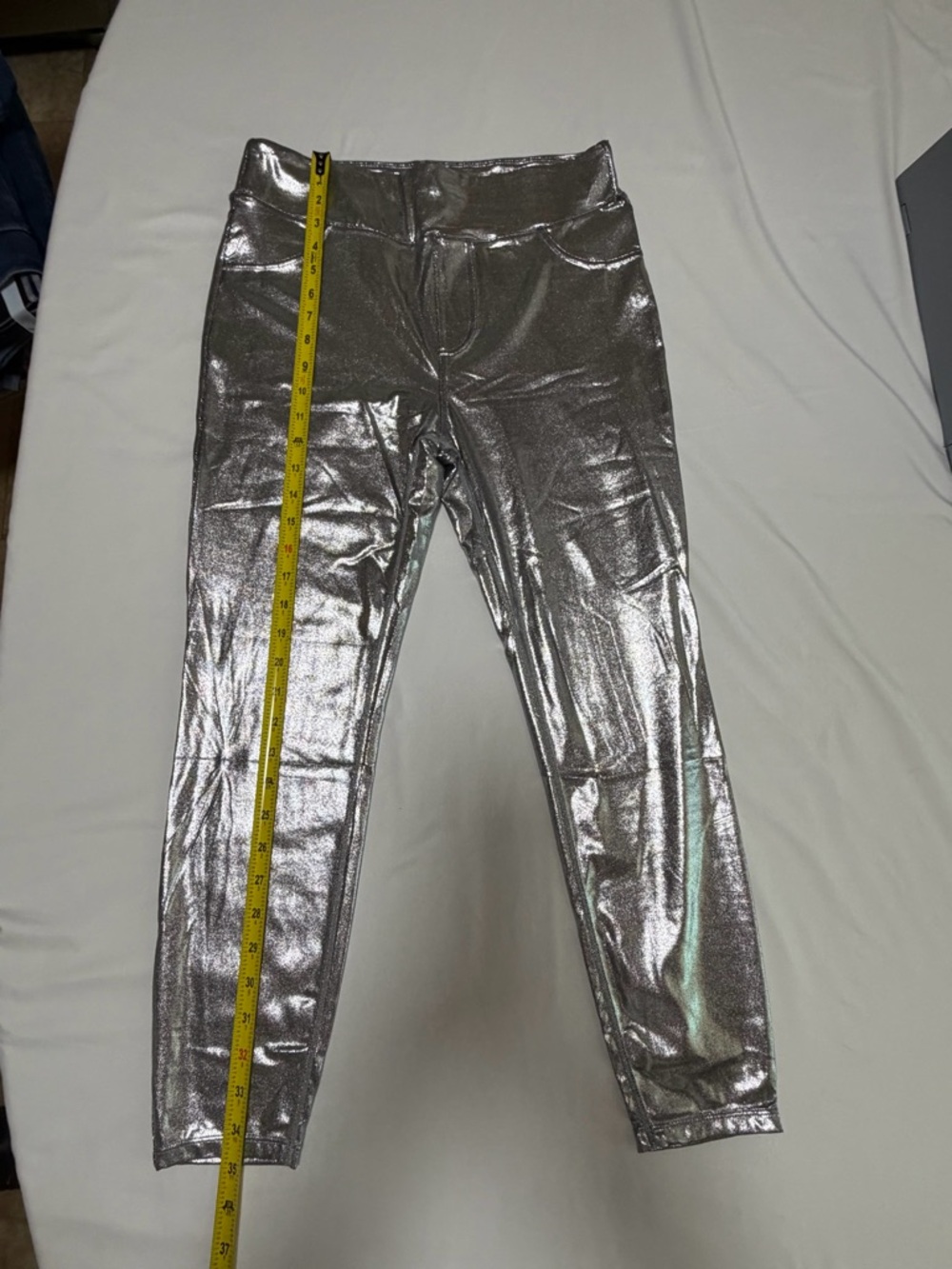 HALARA Silver Metallic High-Rise Leggings - Picture 4 of 8